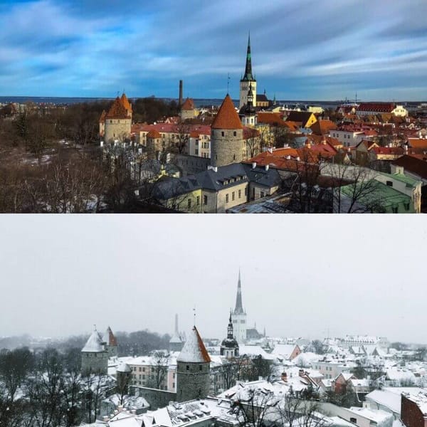 FOTOS: paisagens do outono x inverno na Estônia