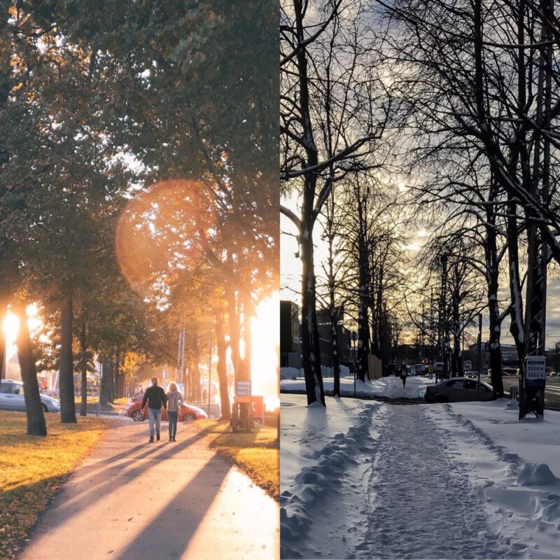 diferença outono e inverno na estônia