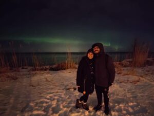 aurora boreal na estônia